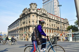 自転車で巡る　上海浦西＋浦東終日ツアー